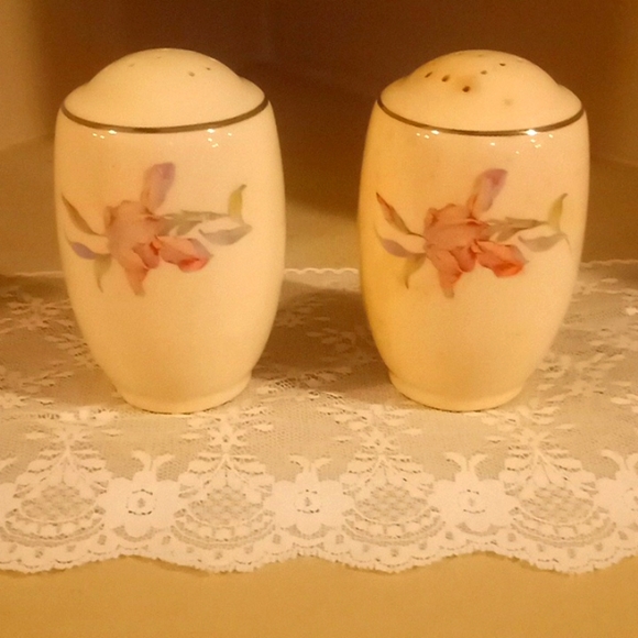 Vintage Universal Cambridge Iris Camwood Ivory- Salt & Pepper Set - Picture 11 of 12